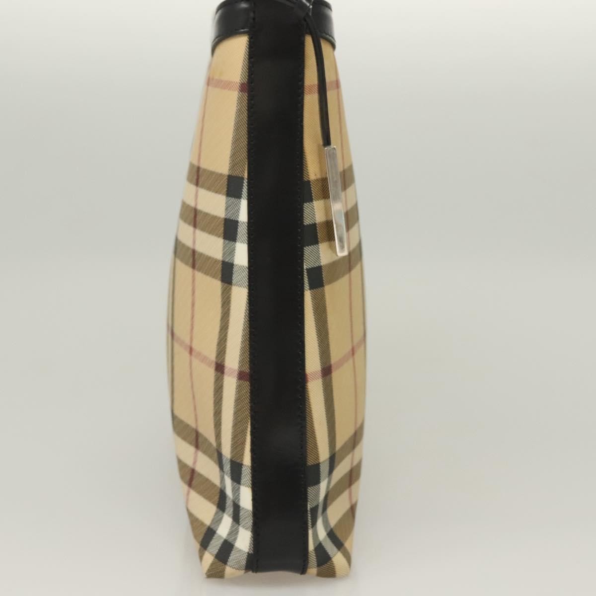 Burberry Shoulder Bag Nova Check Canvas Beige Pvc Bag
