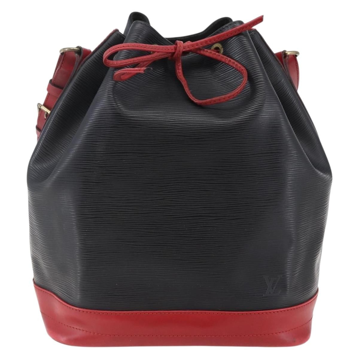 Louis Vuitton Bicolor Noe Handbag Epi Leather Black Leather Bag