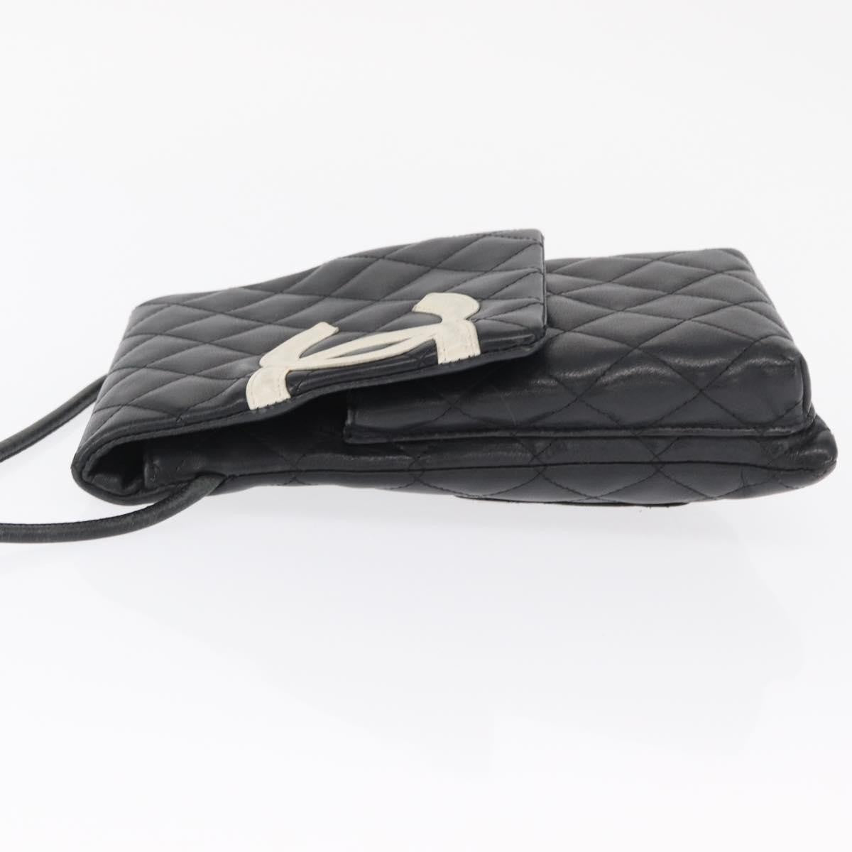 Chanel Cambon Flap Crossbody Bag Quilted Lambskin Silver Leather Shoulder Bag Bag