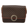 Celine Vintage Macadam Shoulder Bag Canvas And Leather Brown Canvas Shoulder Bag Bag