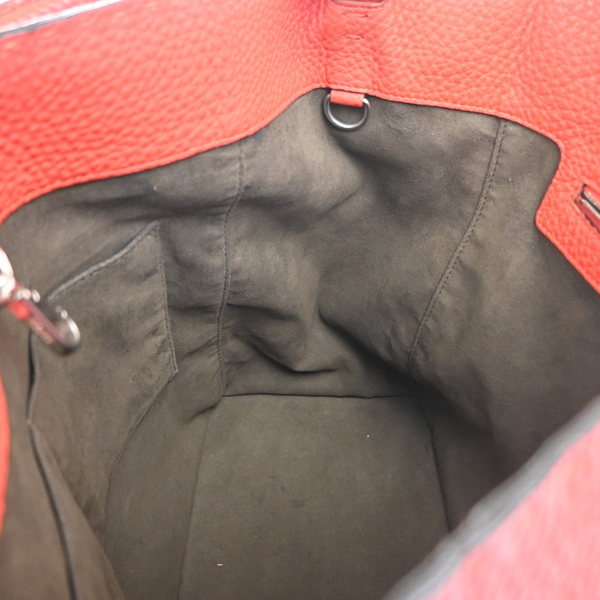 Fendi Selleria Anna Bucket Bag Leather Red Leather Tote Bag Bag