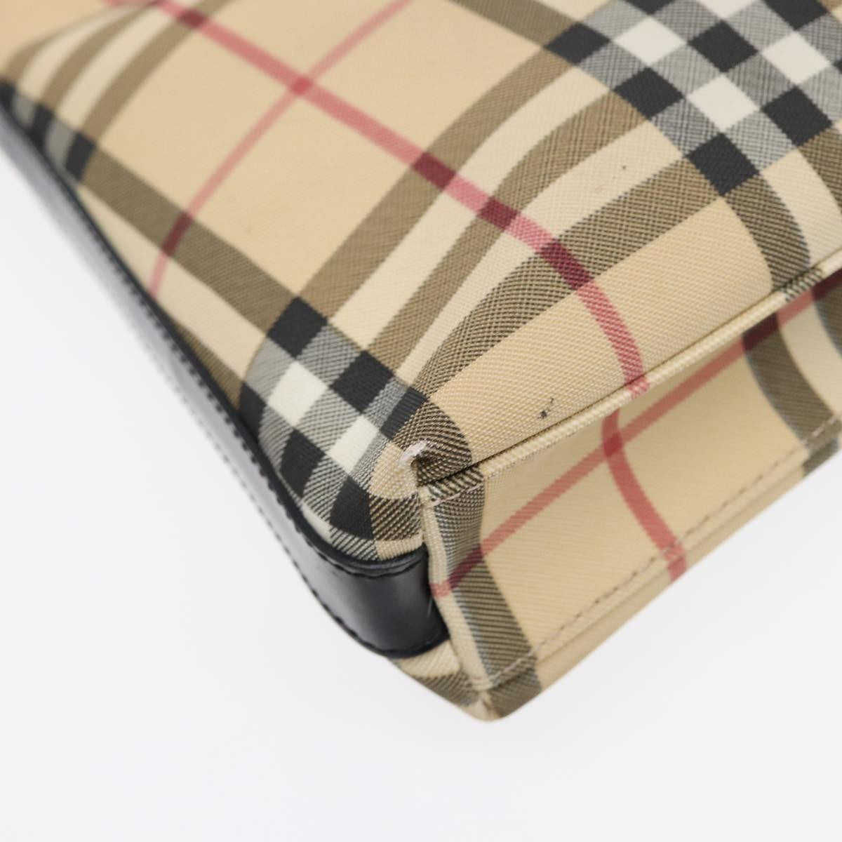 Burberry Nova Check Shoulder Bag Canvas And Leather Beige Canvas Shoulder Bag