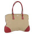 Prada Vintage Handbag Canvas Beige Canvas Handbag