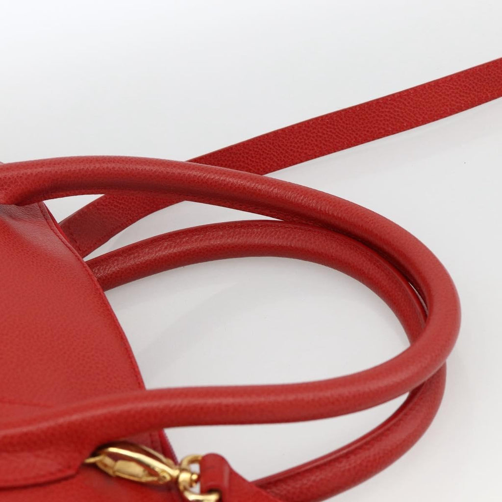 Burberry Vintage Handbag Leather Red Leather Handbag