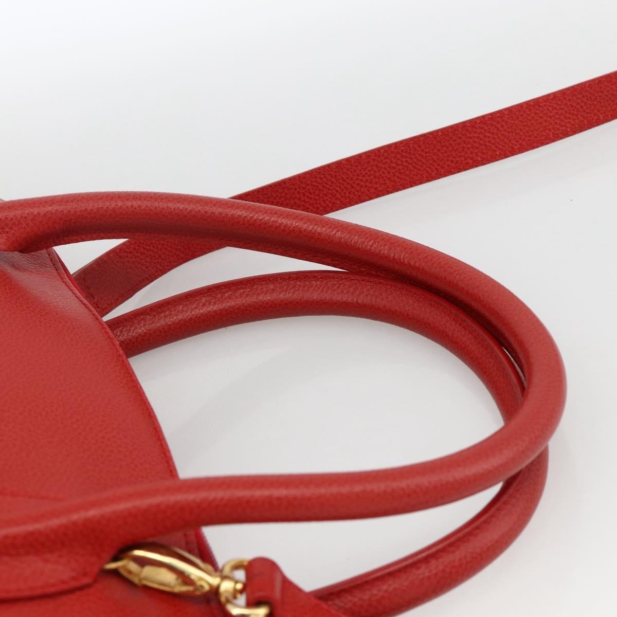 Burberry Vintage Handbag Leather Red Leather Handbag