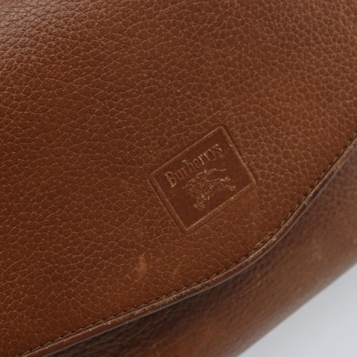 Burberry Flap Shoulder Bag Leather Brown Leather Shoulder Bag