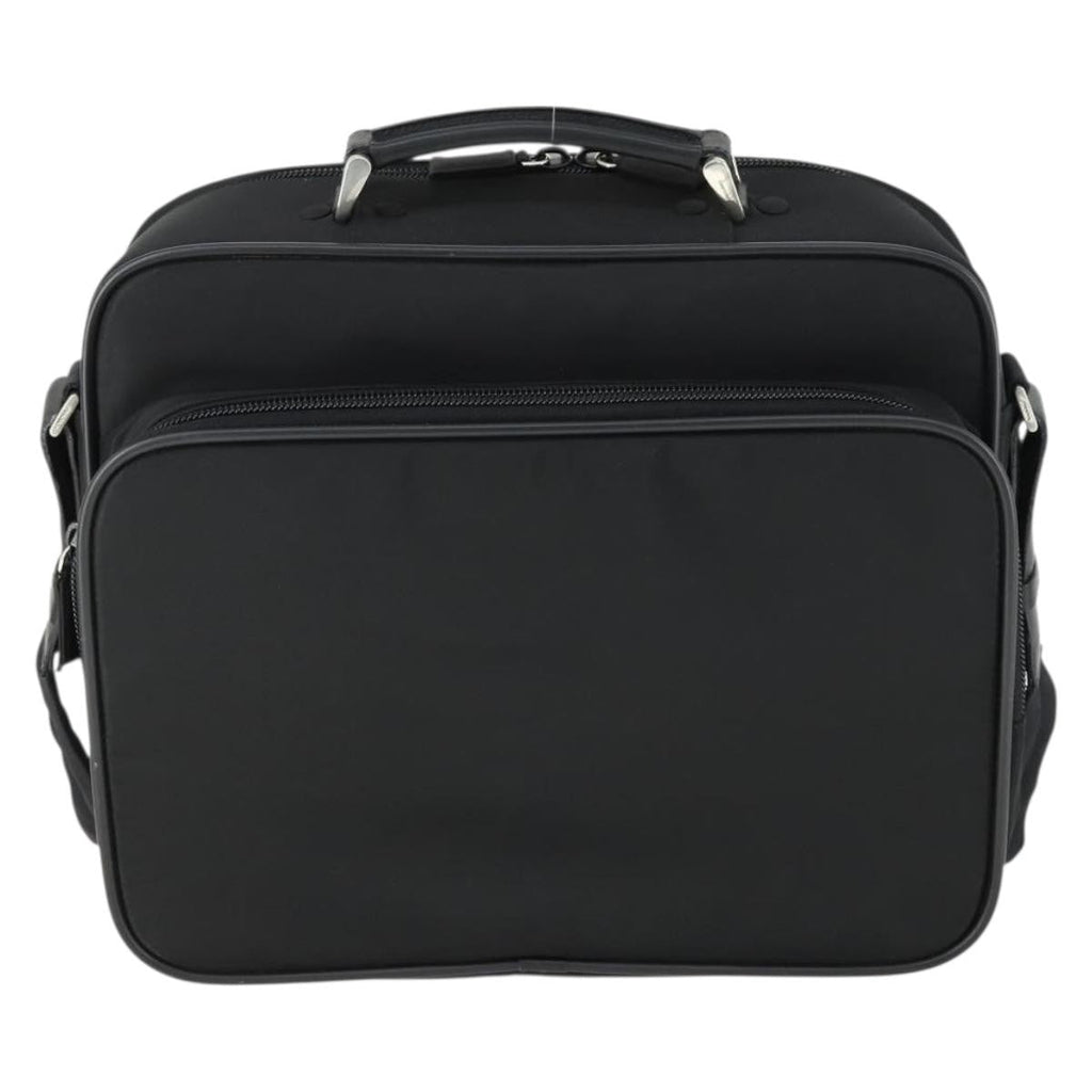 Prada Convertible Front Pocket Briefcase Tessuto With Saffiano Leather Black Nylon Briefcase Bag