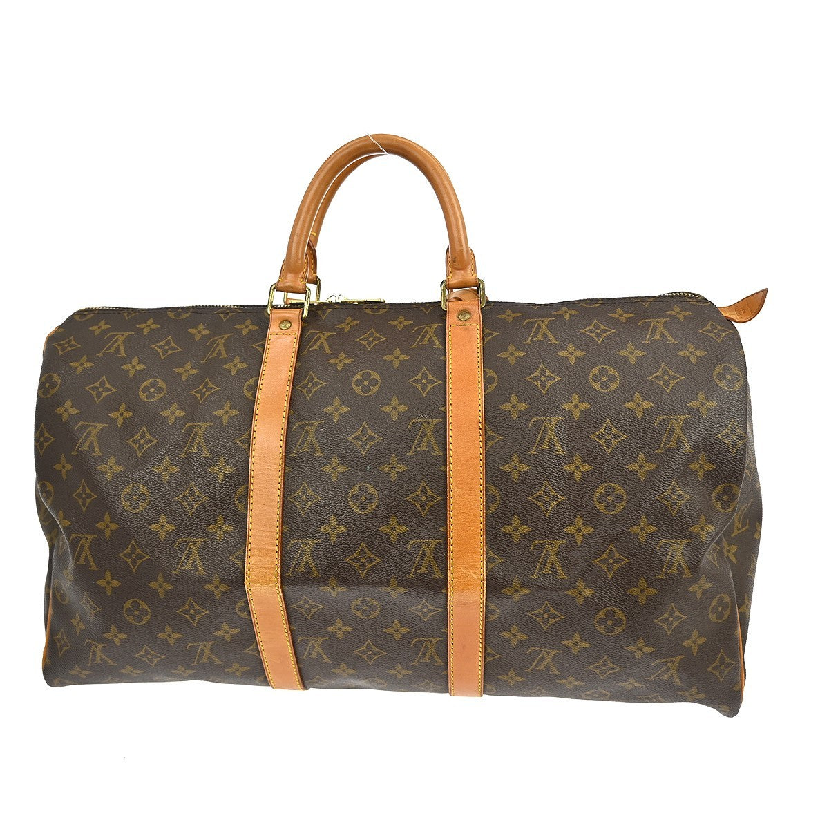 Louis Vuitton Keepall Bag Monogram Canvas Brown Canvas Travel Bag