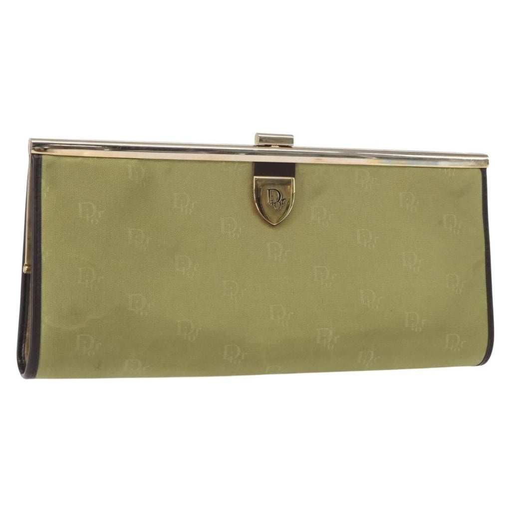 Christian Dior Trotter Pouch Canvas Green Canvas Clutche & Pouche Bag (Pre-Owned)