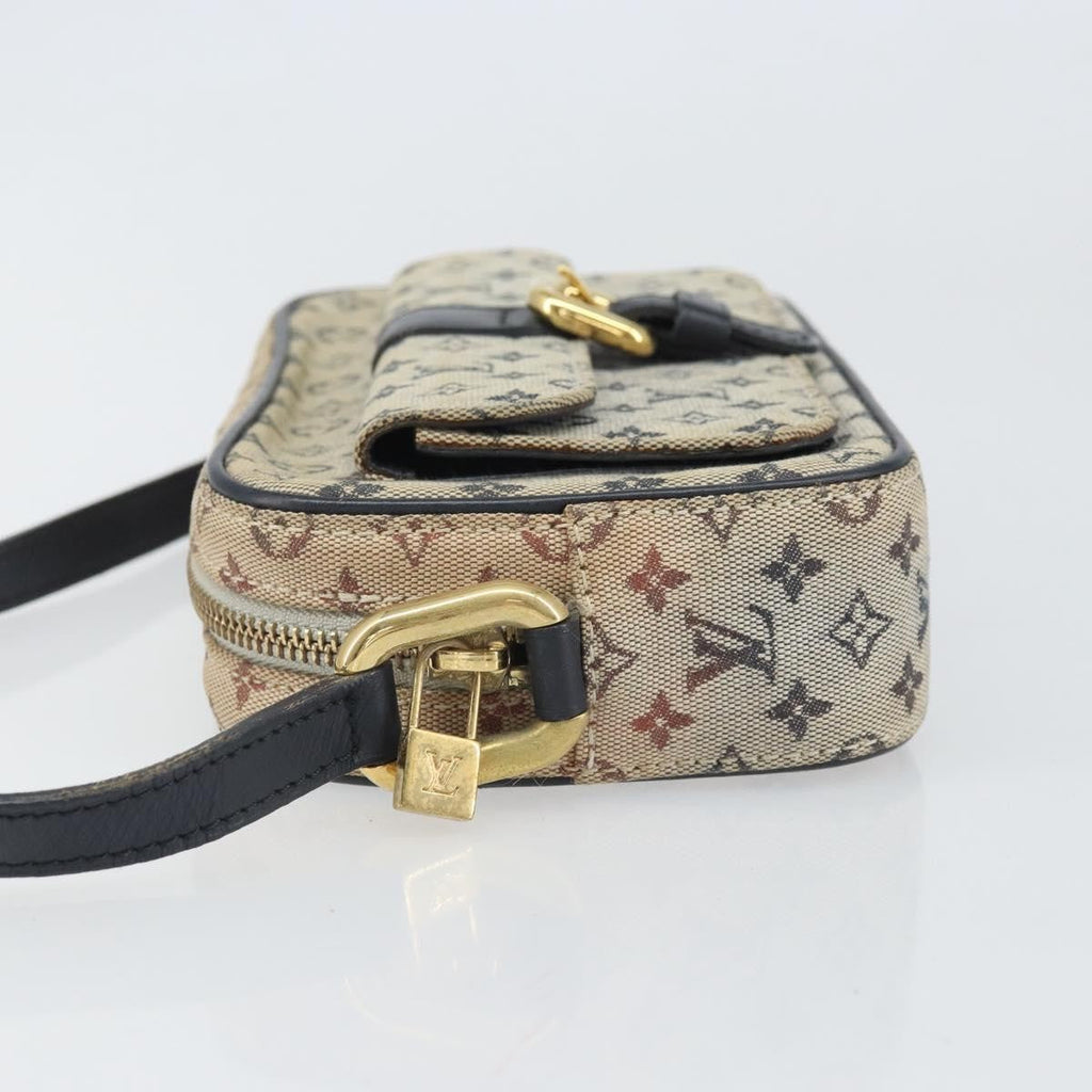 Louis Vuitton Juliette Crossbody Bag Mini Lin Blue Canvas Shoulder Bag