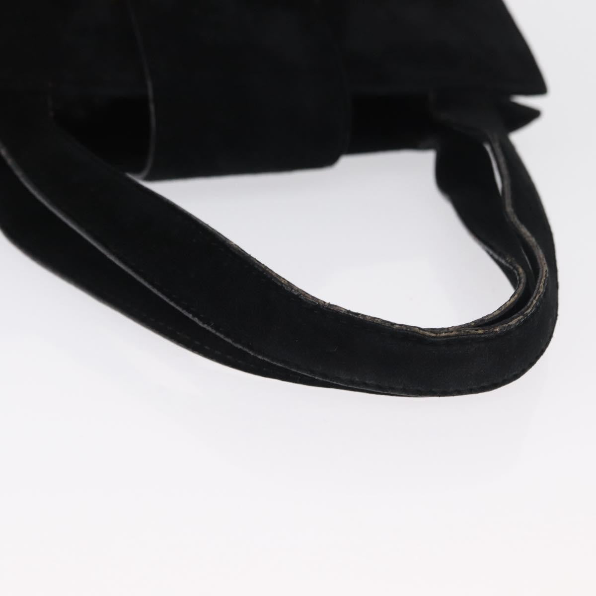 Prada Vintage Handbag Suede Black Suede Handbag