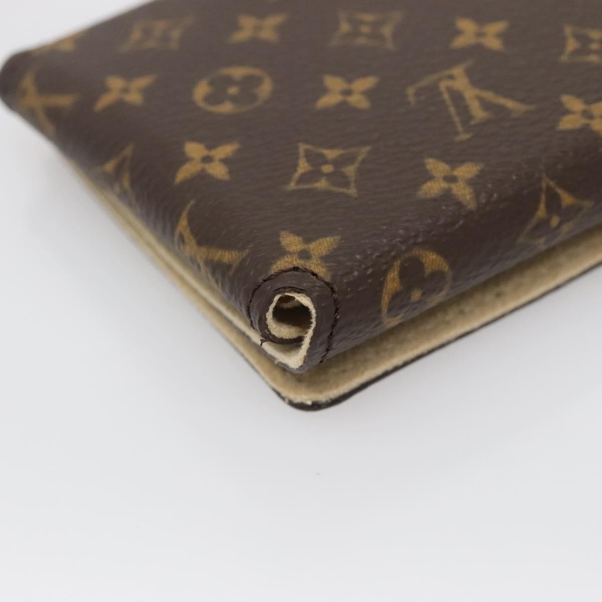 Louis Vuitton Case Jewelry Box Canvas Brown Canvas Wallets Accessory