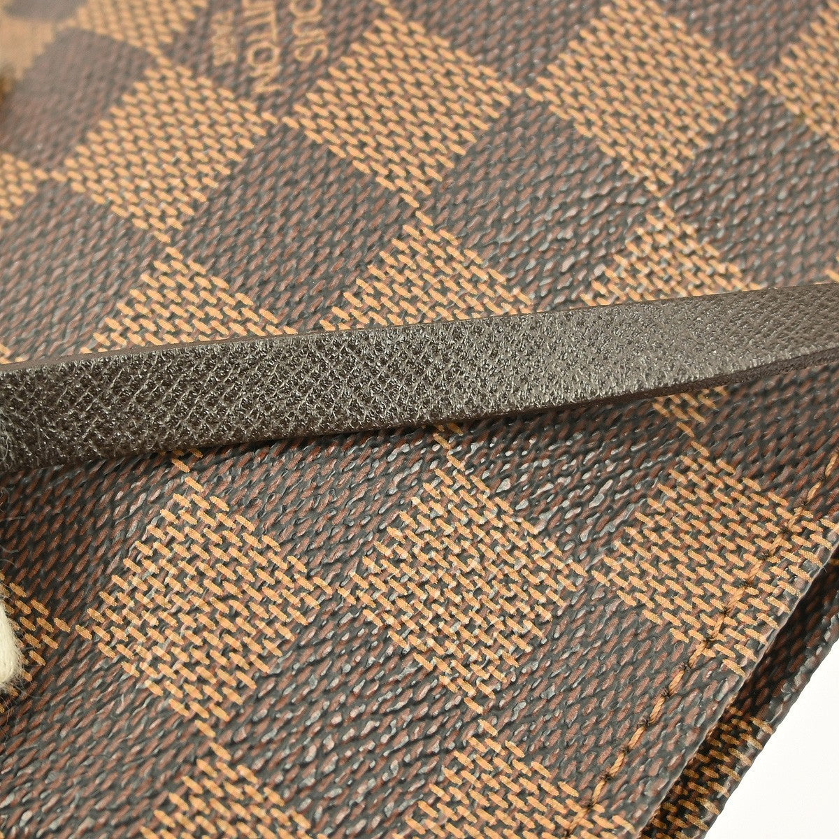 Louis Vuitton Trousse Make Up Bag Damier Canvas Brown Canvas Clutche & Pouche Bag