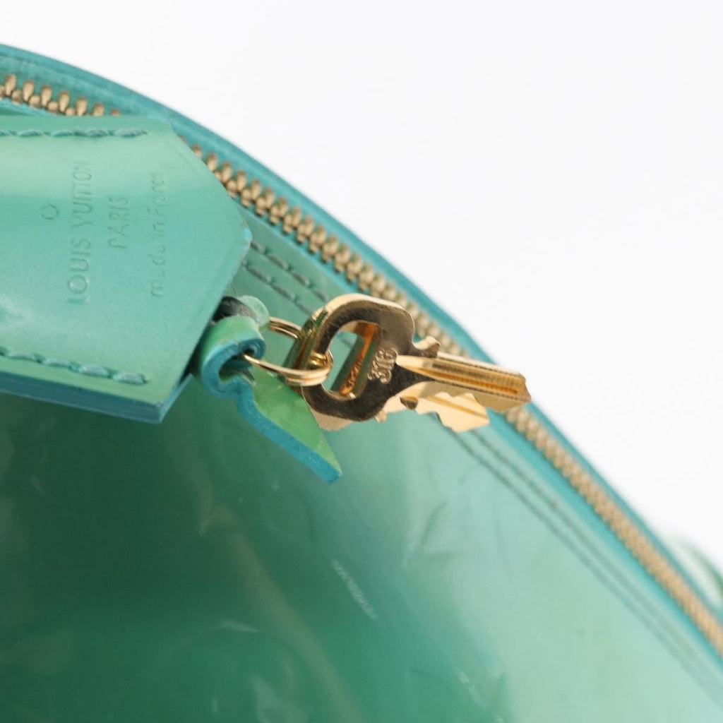 Louis Vuitton Alma Handbag Patent Leather Blue Patent_Leather Handbag