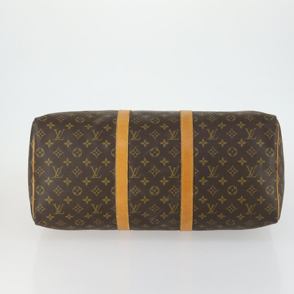 Louis Vuitton Keepall Bag Monogram Canvas Brown Canvas Travel Bag