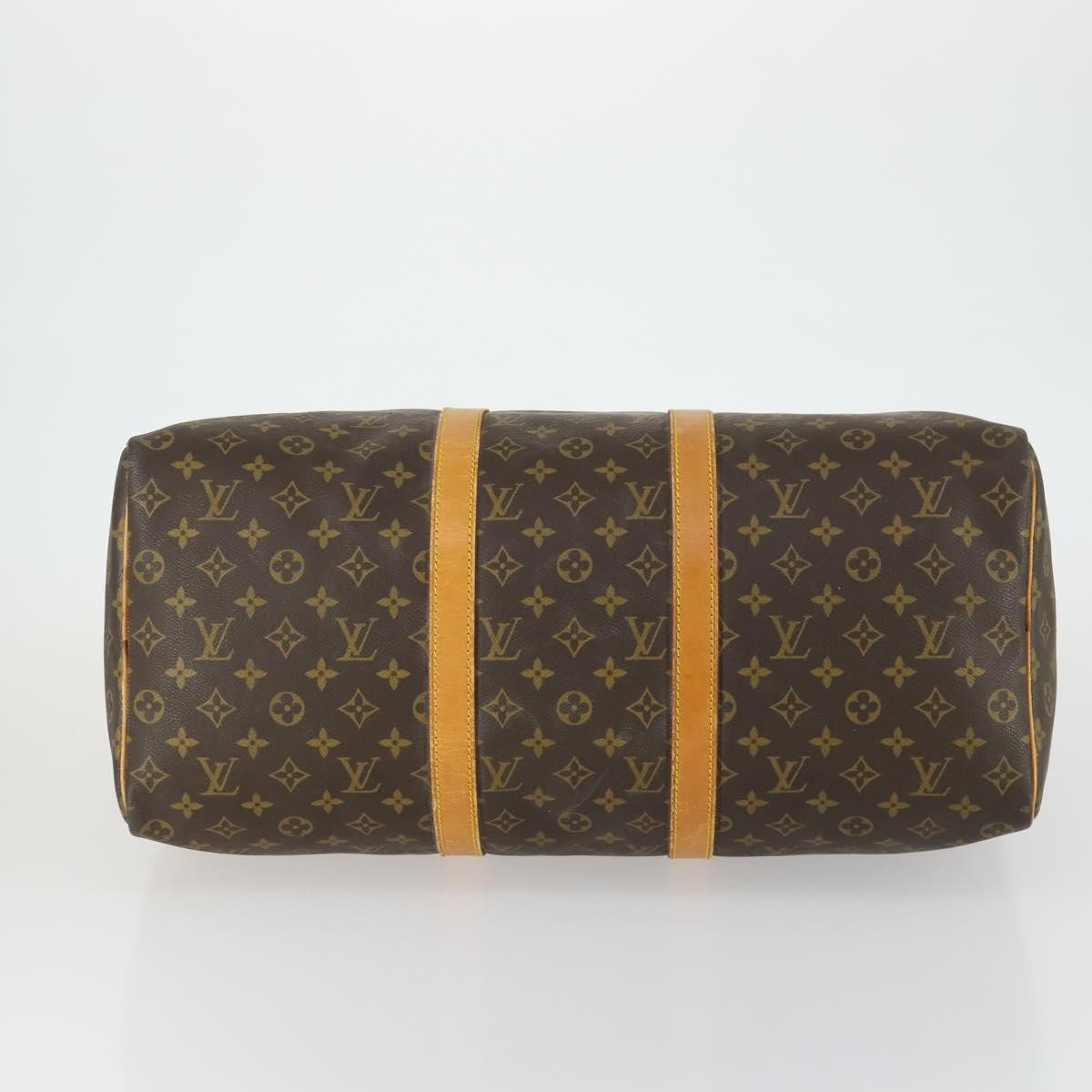 Louis Vuitton Keepall Bag Monogram Canvas Brown Canvas Travel Bag