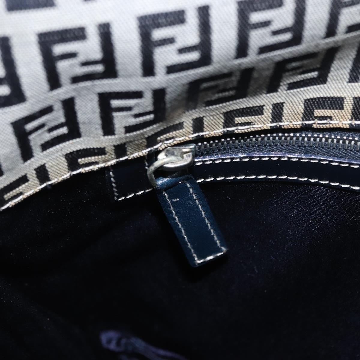 Fendi Shopping Tote Zucchino Canvas Navy Canvas Tote Bag Bag