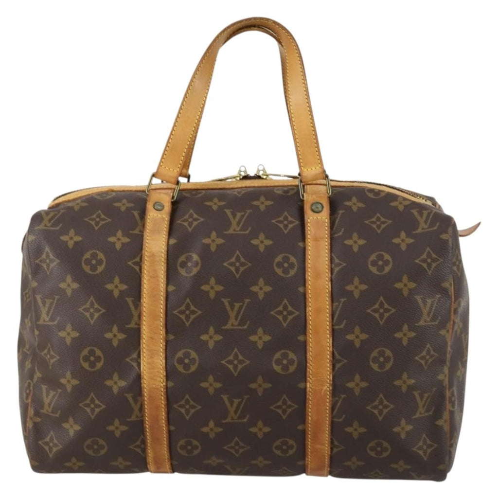 Louis Vuitton Sac Souple Handbag Monogram Canvas Brown Canvas Travel Bag