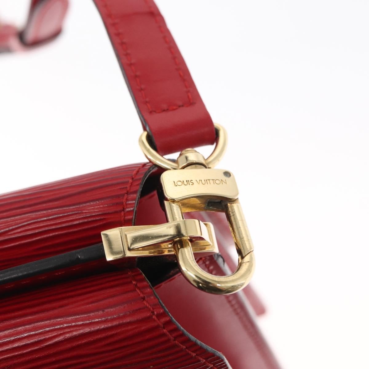 Louis Vuitton Grenelle Shoulder Bag Epi Leather Red Leather Shoulder Bag