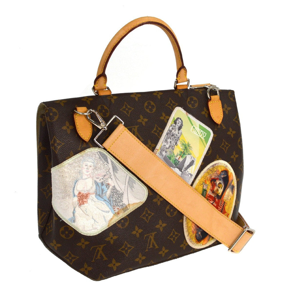 Louis Vuitton Cindy Sherman Camera Messenger Bag Patch Embellished Monogram Canvas Brown Canvas Handbag