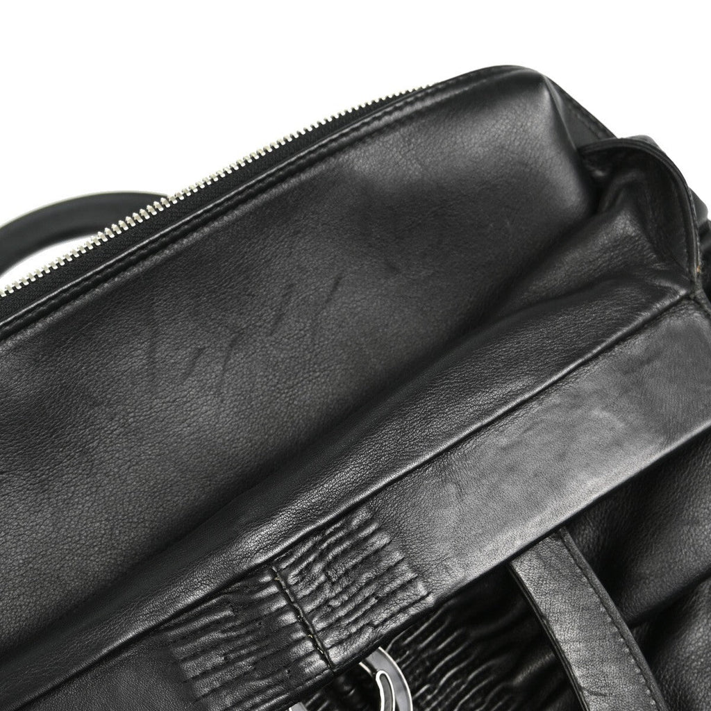 Christian Dior Karenina Tote Lambskin Black Leather Tote Bag Bag (Pre-Owned)