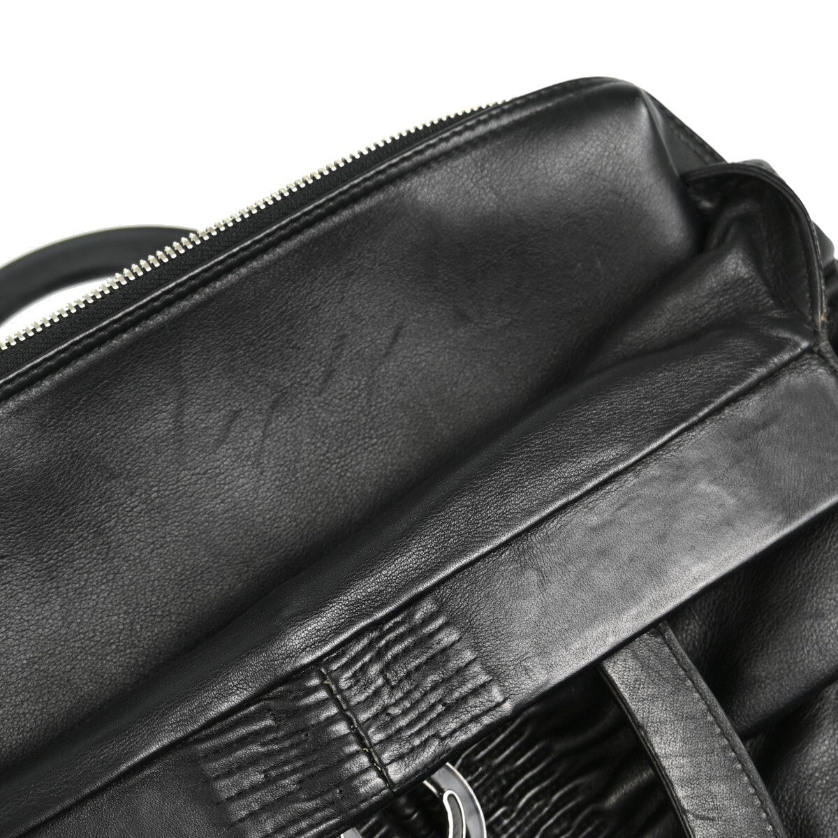 Christian Dior Karenina Tote Lambskin Black Leather Tote Bag Bag (Pre-Owned)