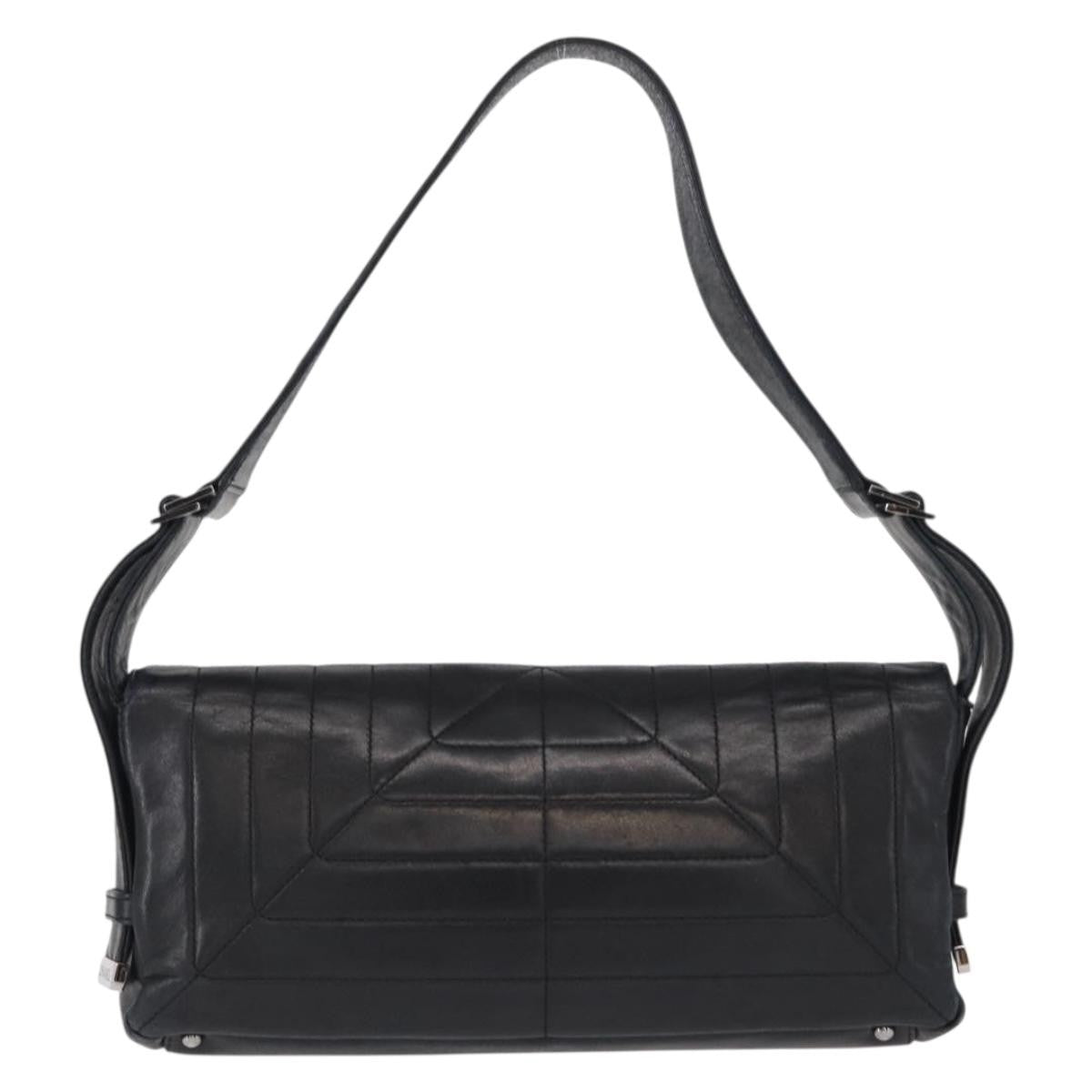 Chanel Vintage Shoulder Bag Leather Black Leather Shoulder Bag Bag