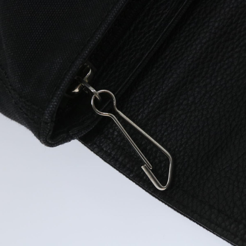 Balenciaga Vintage Pouch Leather Black Canvas Clutche & Pouche
