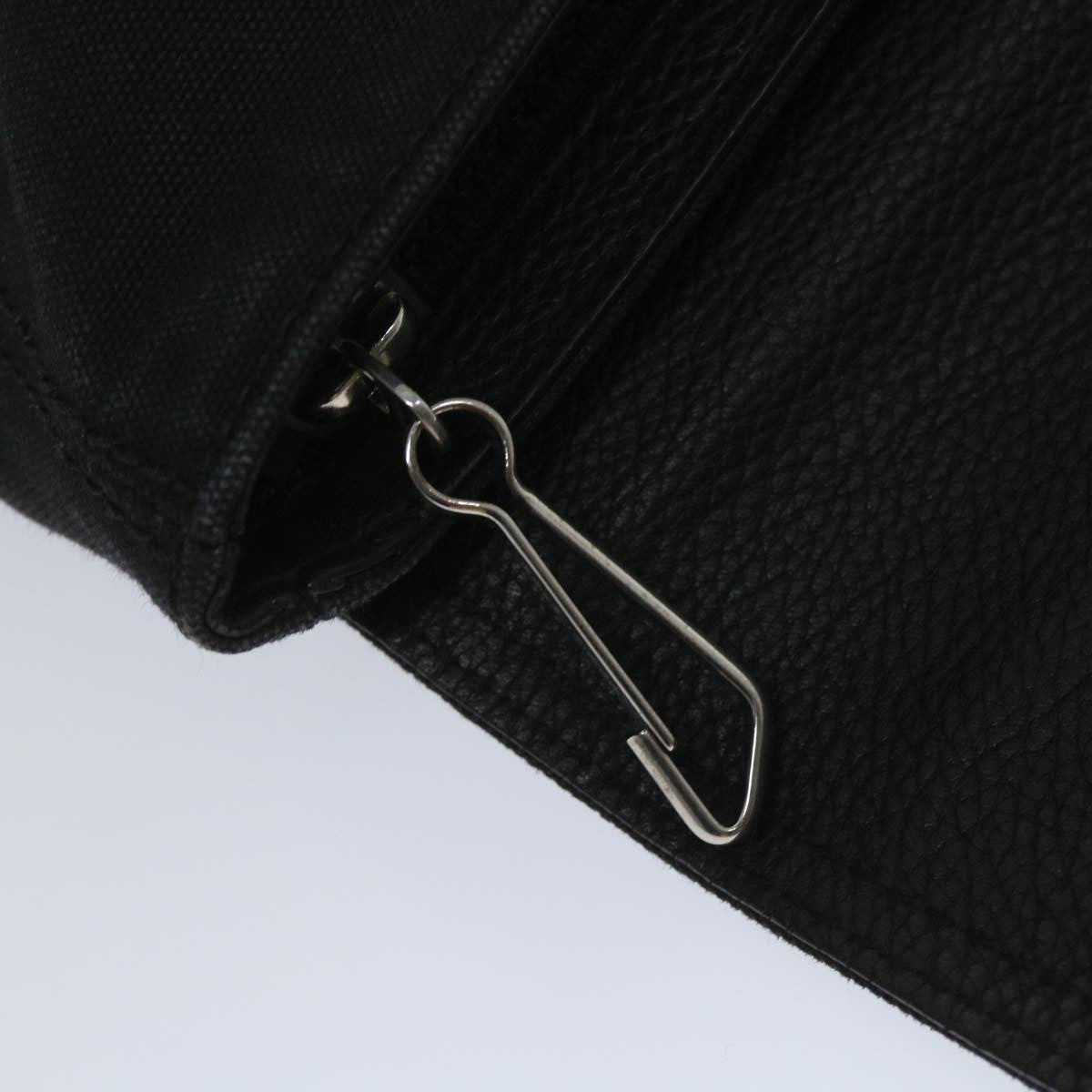 Balenciaga Vintage Pouch Leather Black Canvas Clutche & Pouche