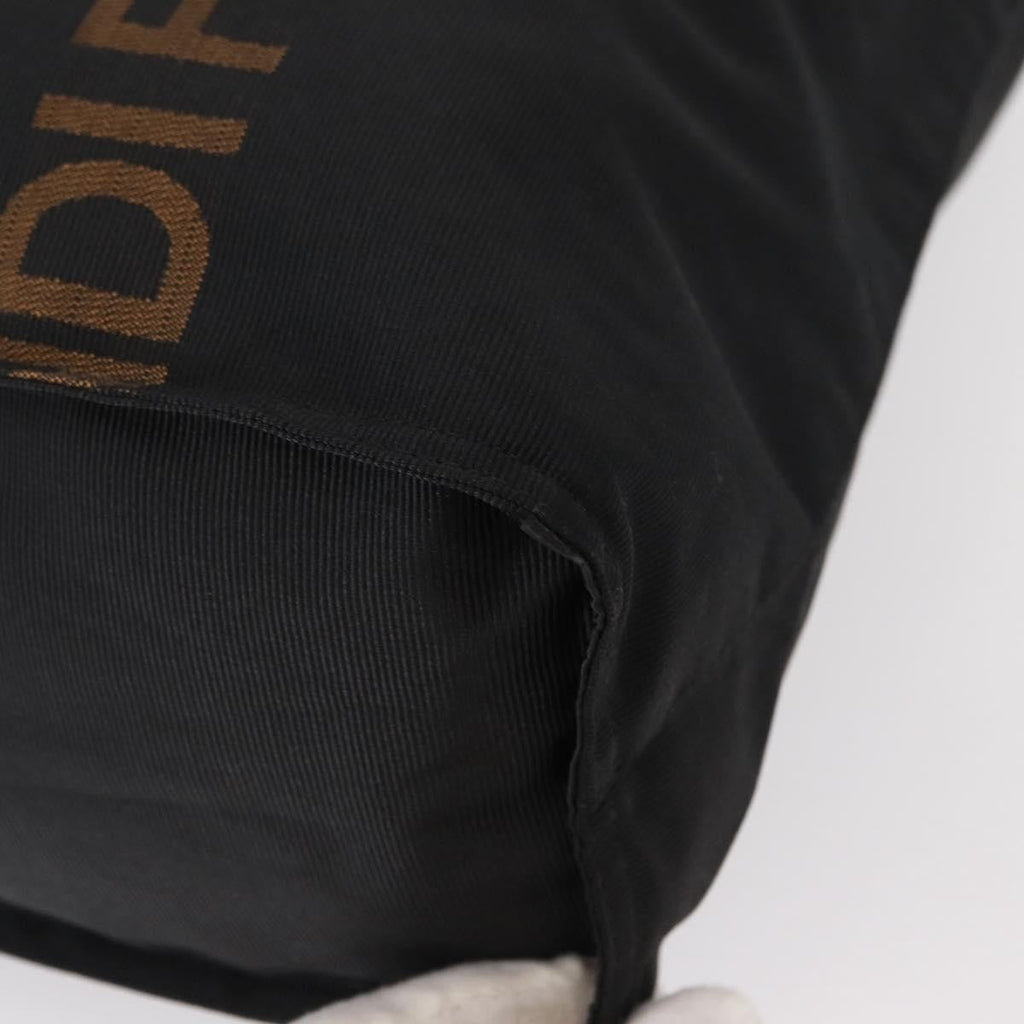 Fendi Vintage Convertible Logo Weekender Nylon Black Nylon Tote Bag Bag