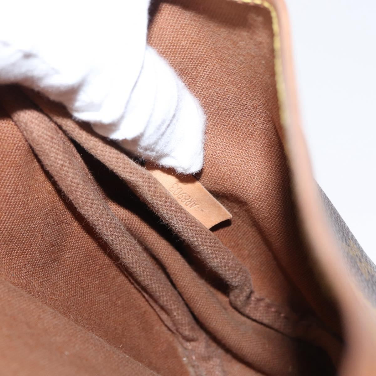 Louis Vuitton Saumur Handbag Monogram Canvas Brown Canvas Shoulder Bag