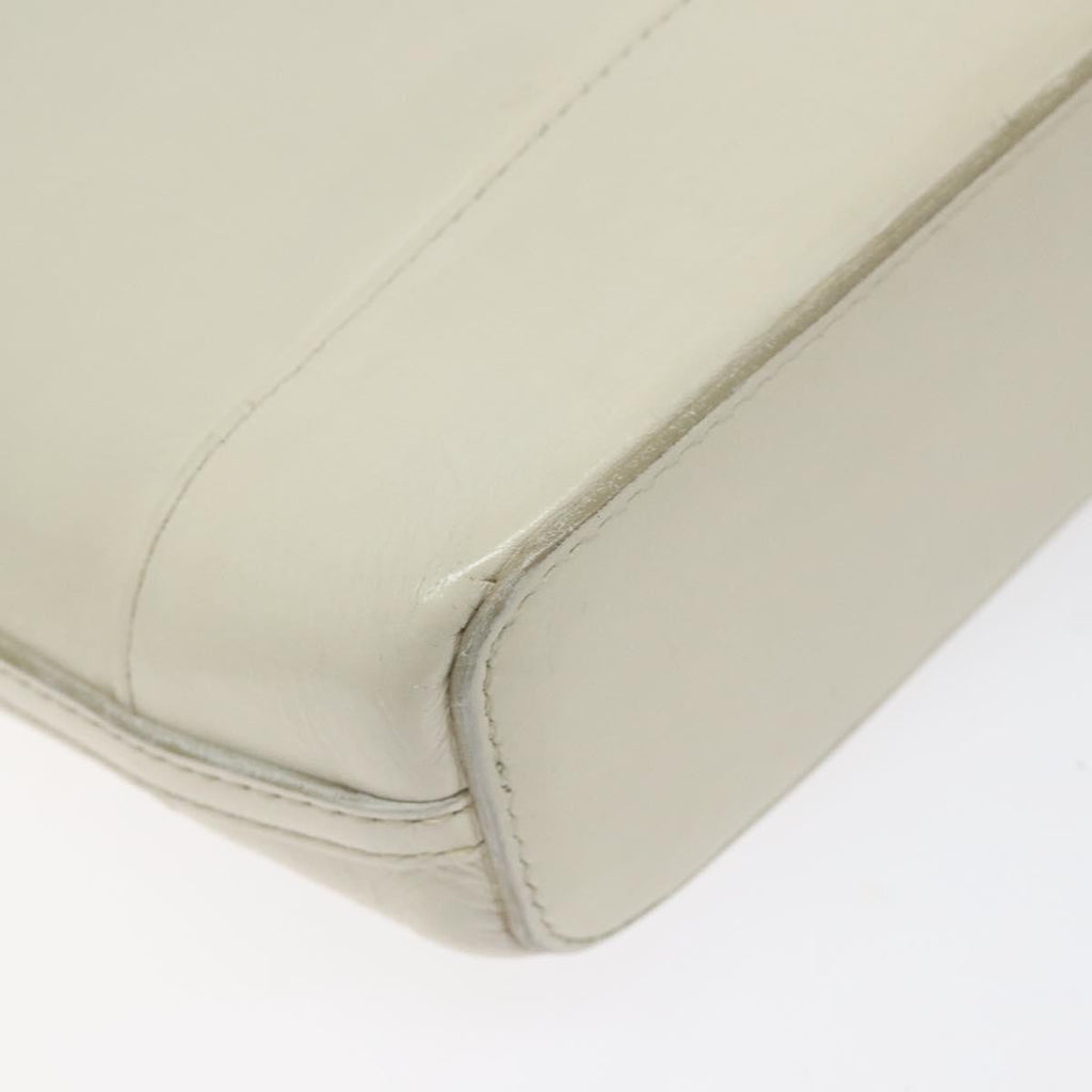 Burberry Flap Shoulder Bag Leather White Leather Shoulder Bag