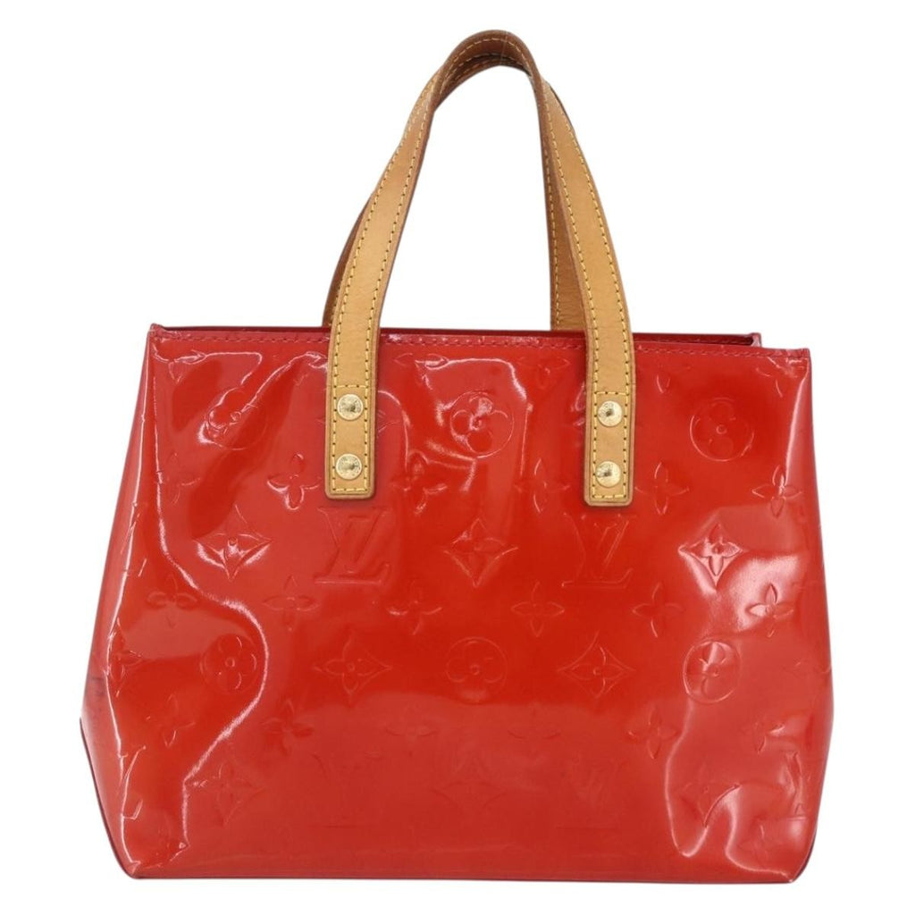 Louis Vuitton Reade Handbag Monogram Vernis Red Patent_Leather Handbag
