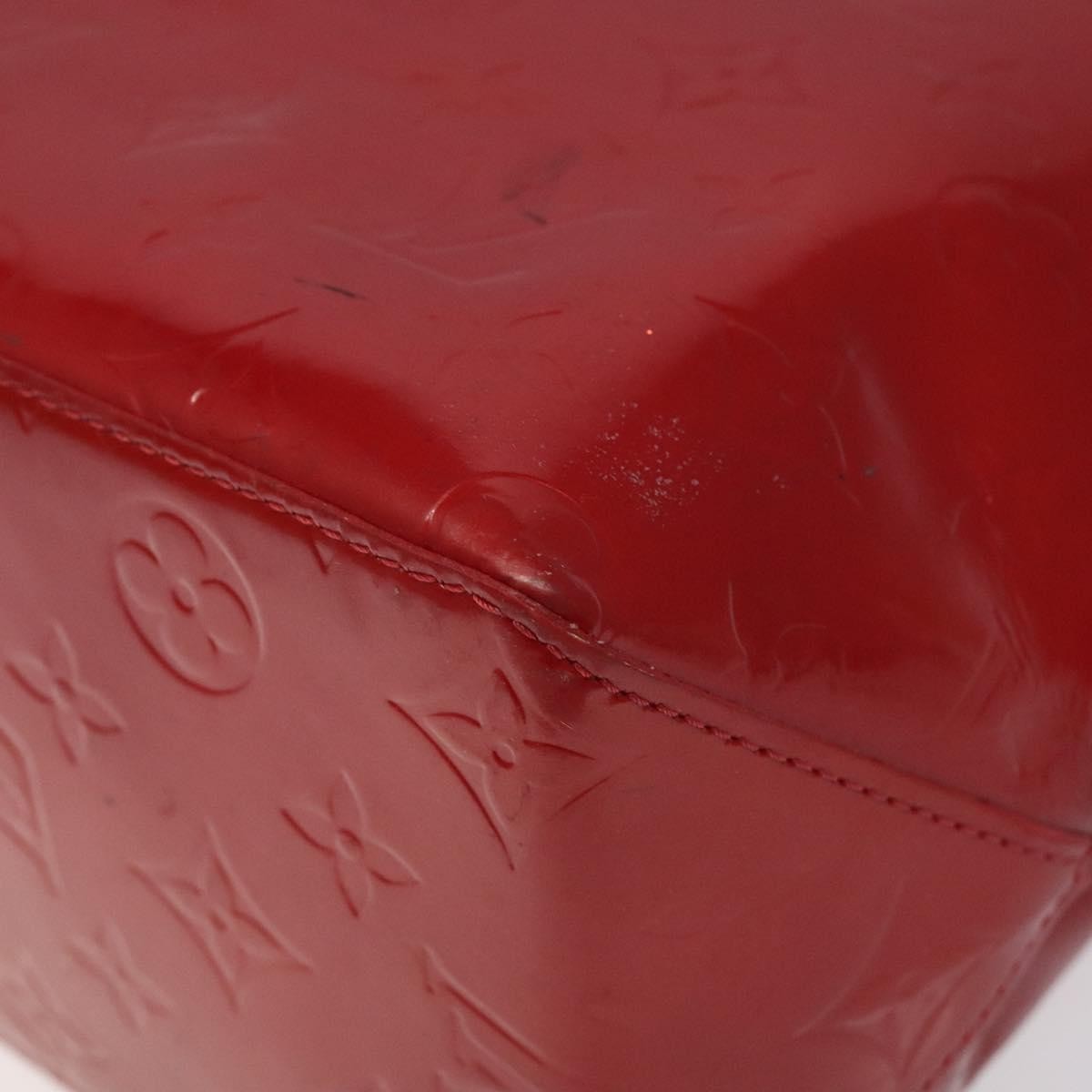 Louis Vuitton Reade Handbag Monogram Vernis Red Patent_Leather Handbag