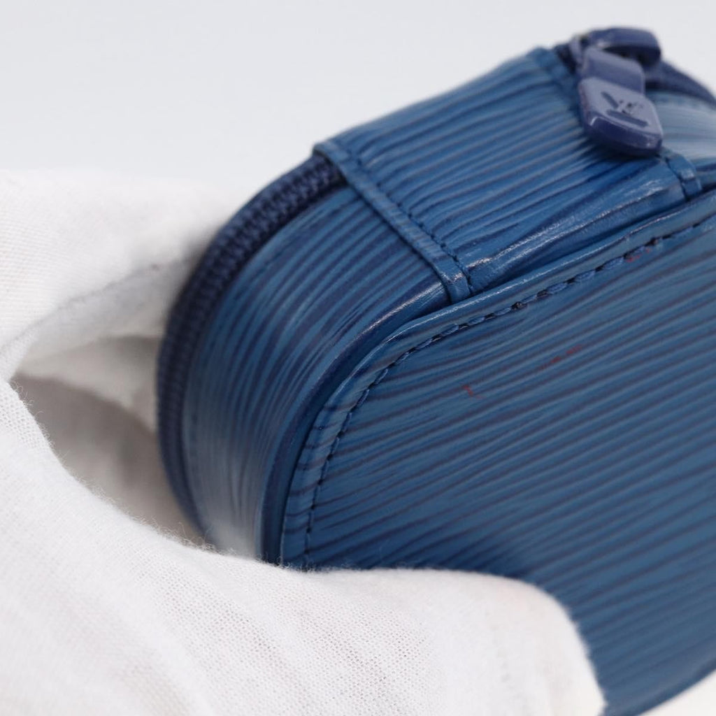 Louis Vuitton Ecrin Bijoux Jewelry Case Epi Leather Blue Leather Clutche & Pouche Bag