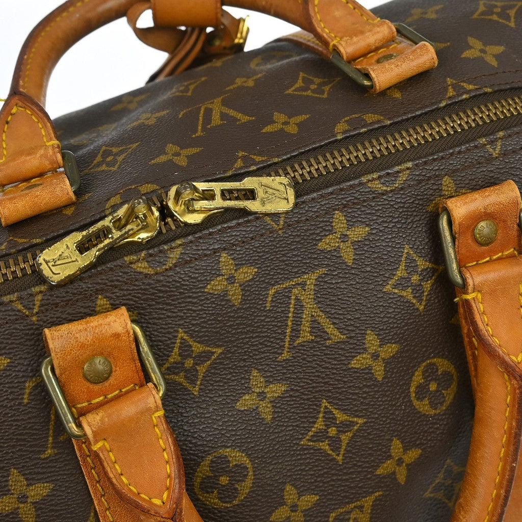 Louis Vuitton Keepall Bag Monogram Canvas Brown Canvas Travel Bag