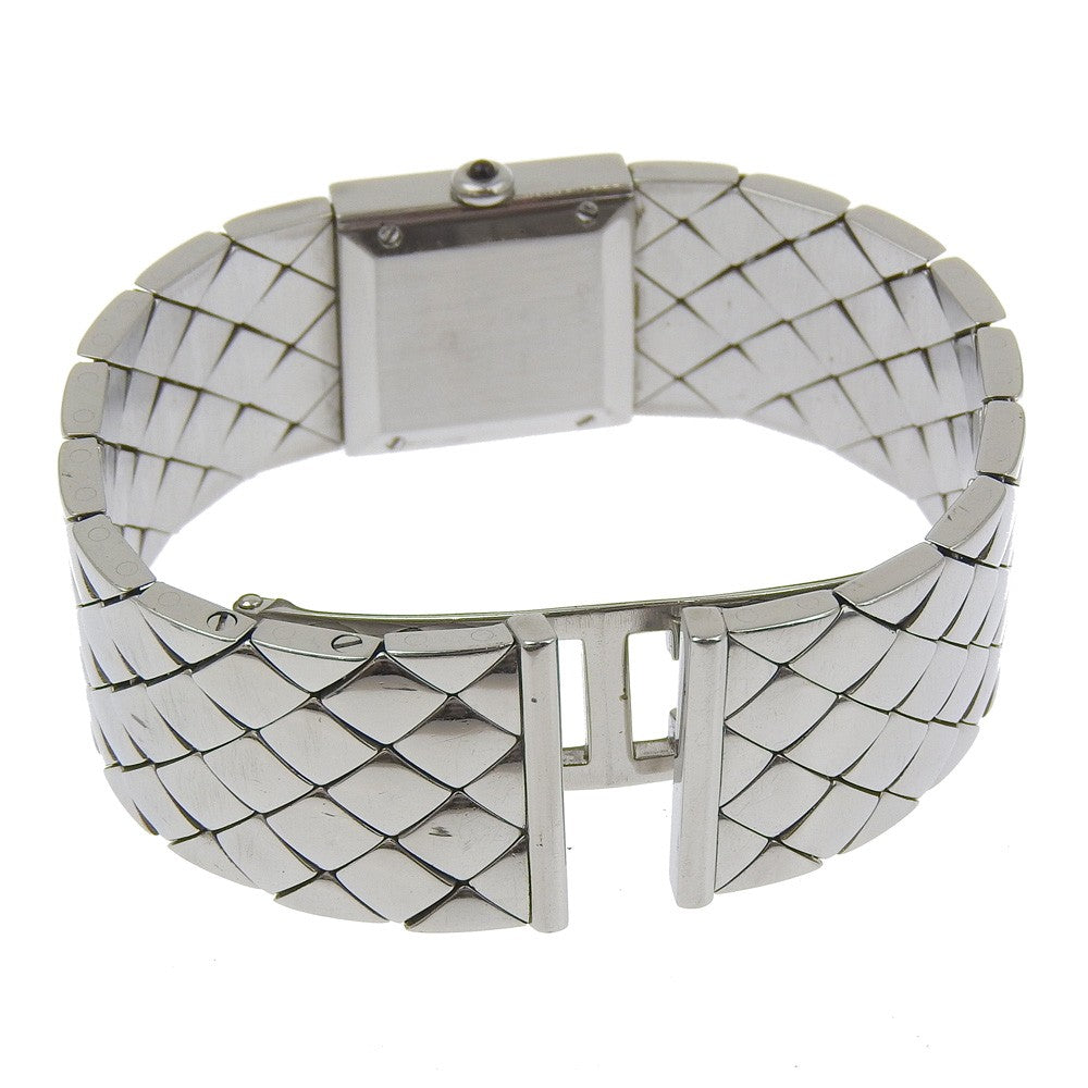 Chanel Matelasse Quartz Watch Stainless Steel With Diamond Bezel Watch