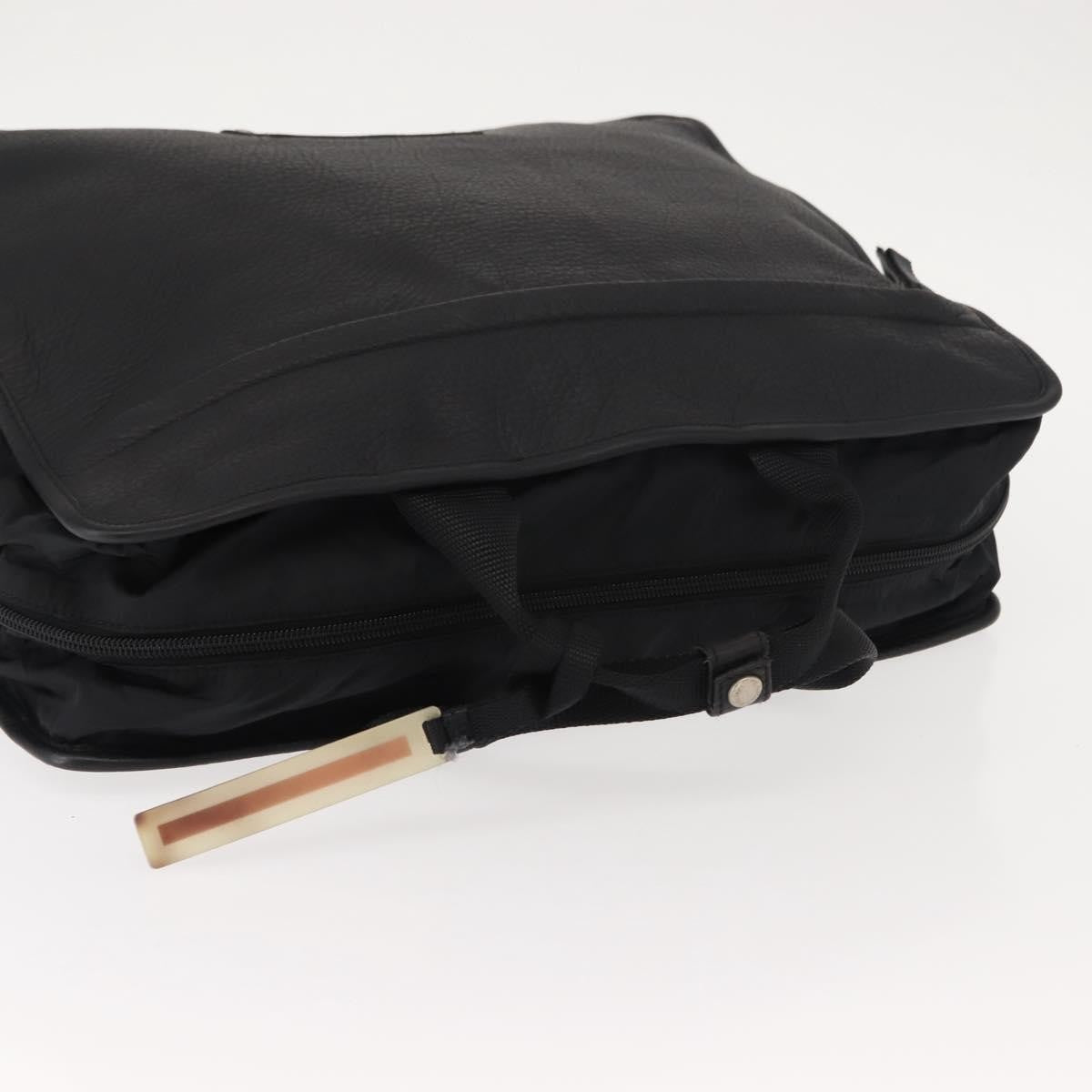 Prada Sport Briefcase Nylon And Leather Black Nylon Briefcase Bag