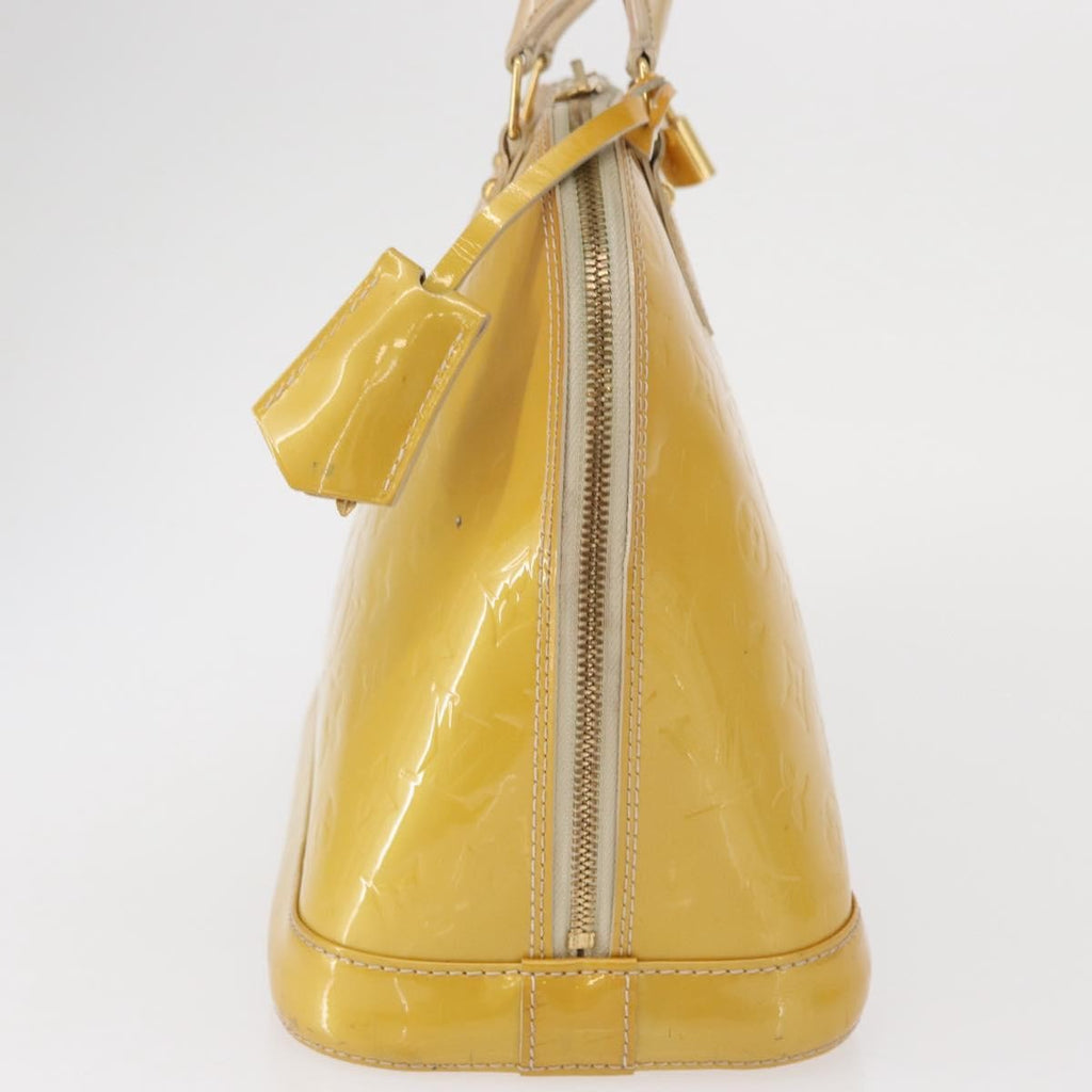 Louis Vuitton Alma Handbag Patent Leather Yellow Patent_Leather Handbag