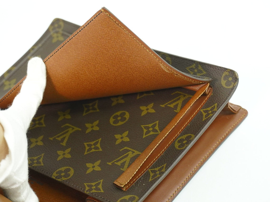 Louis Vuitton Monceau Handbag Monogram Canvas Brown Canvas Handbag