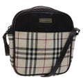 Burberry Nova Check Shoulder Bag Canvas And Leather Beige Canvas Shoulder Bag