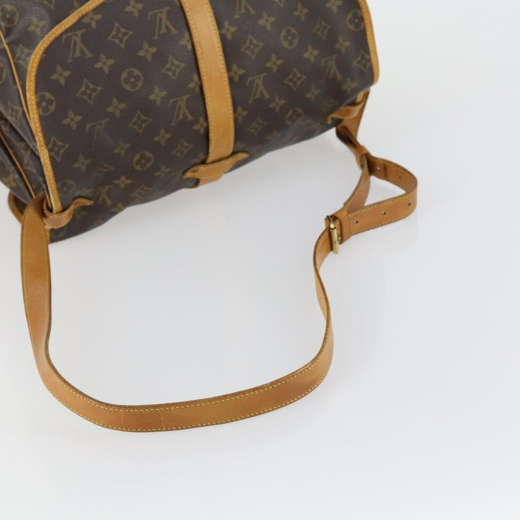 Louis Vuitton Saumur Handbag Monogram Canvas Brown Canvas Shoulder Bag