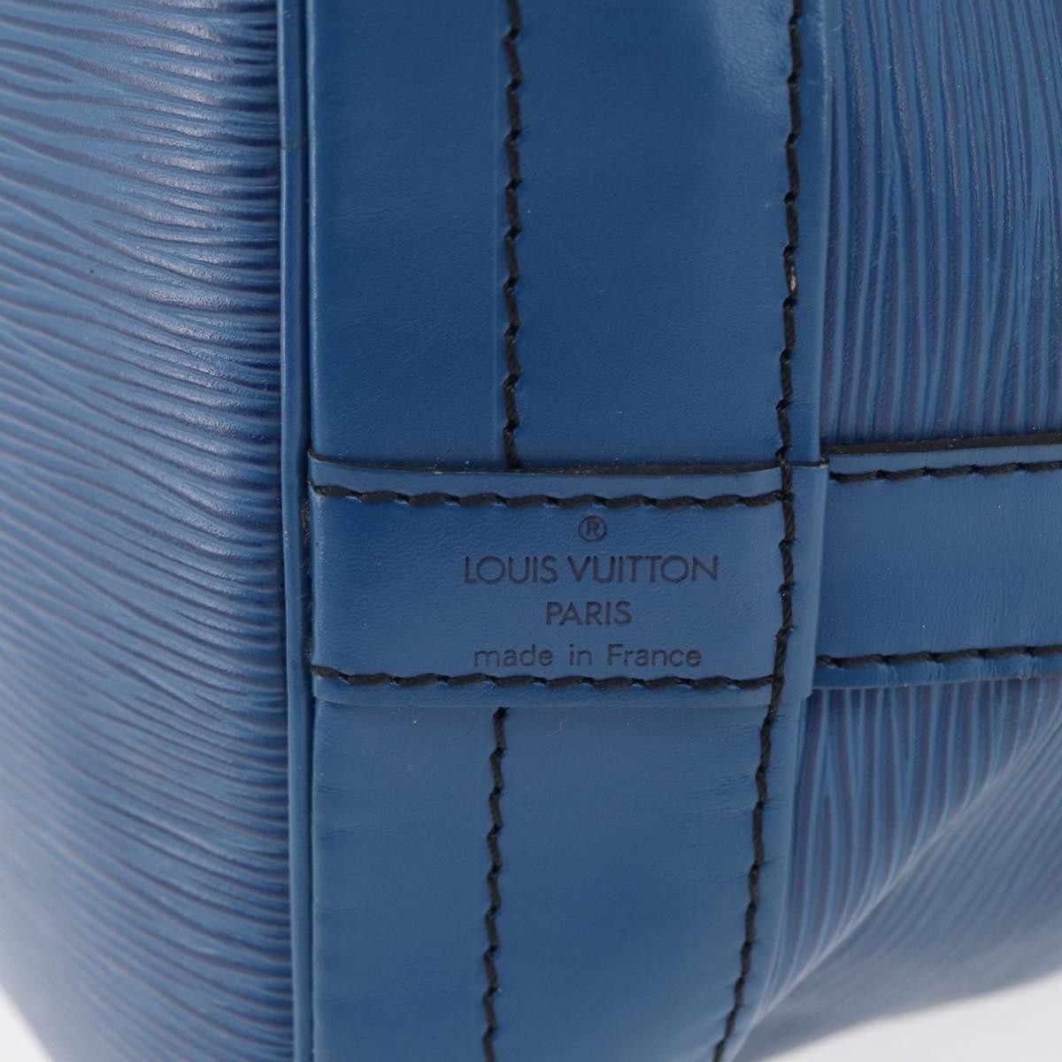 Louis Vuitton Petit Noe Nm Handbag Epi Leather Blue Leather Shoulder Bag
