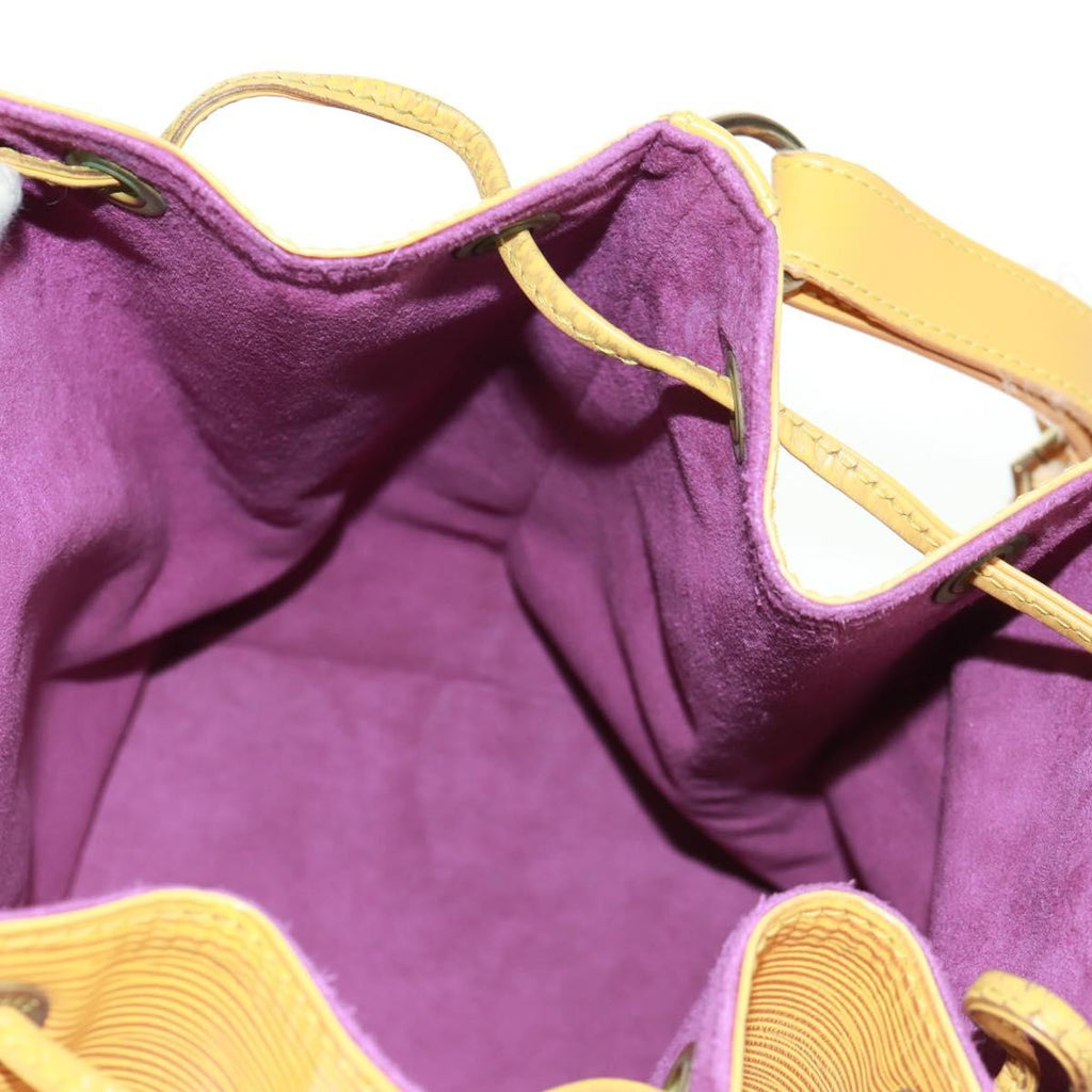 Louis Vuitton Petit Noe Handbag Epi Leather Yellow Leather Shoulder Bag