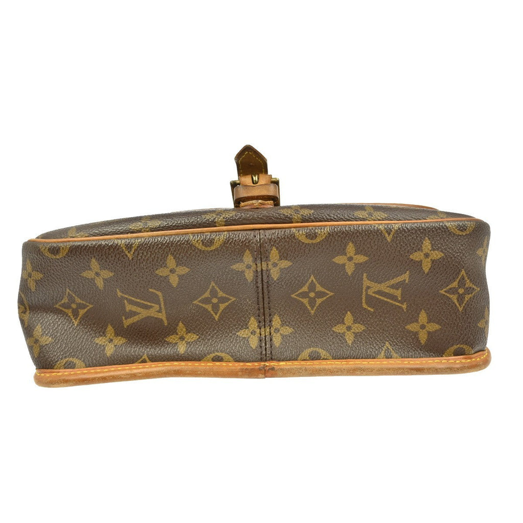 Louis Vuitton Sologne Handbag Monogram Canvas Brown Canvas Shoulder Bag
