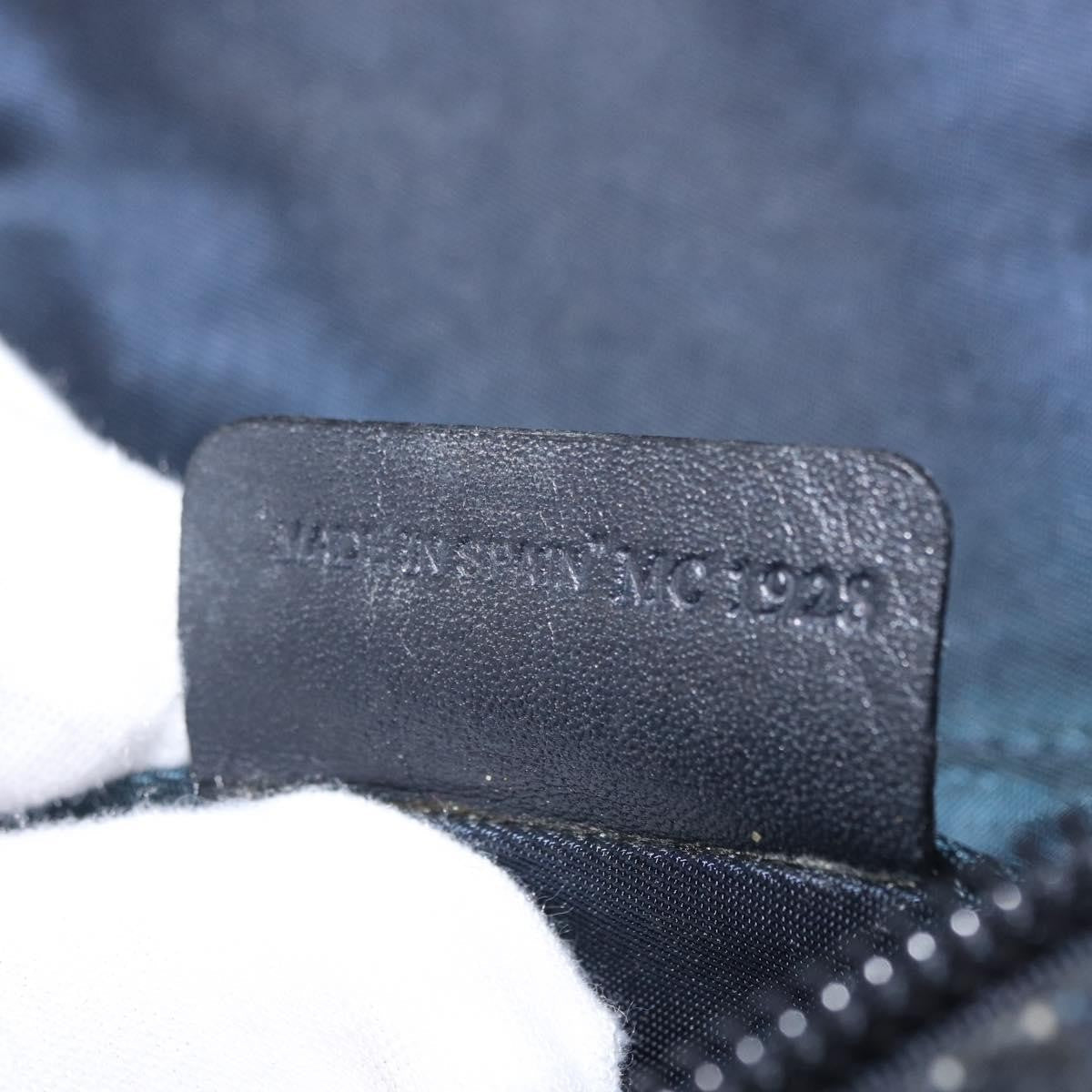 Christian Dior Saddle Zip Pouch Diorissimo Canvas Blue Canvas Clutche & Pouche Bag (Pre-Owned)