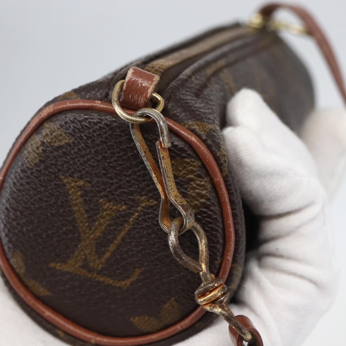 Louis Vuitton Papillon Pochette Monogram Canvas Brown Canvas Clutche & Pouche Bag