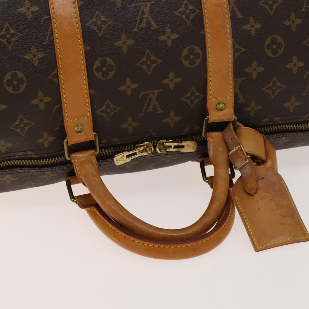 Louis Vuitton Keepall Bag Monogram Canvas Brown Canvas Travel Bag