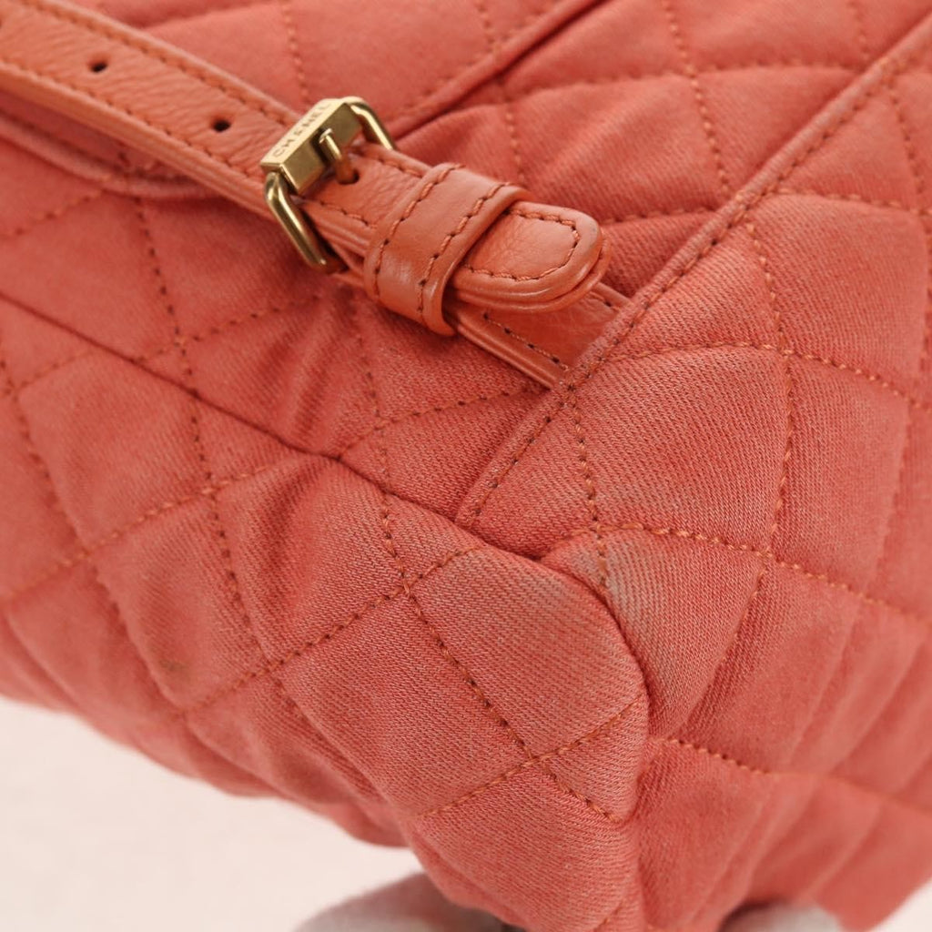 Chanel Vintage Flap Backpack Denim Pink Denim_Jeans Backpack Bag