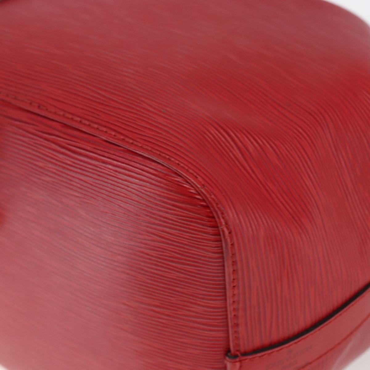 Louis Vuitton Petit Noe Handbag Epi Leather Red Leather Shoulder Bag